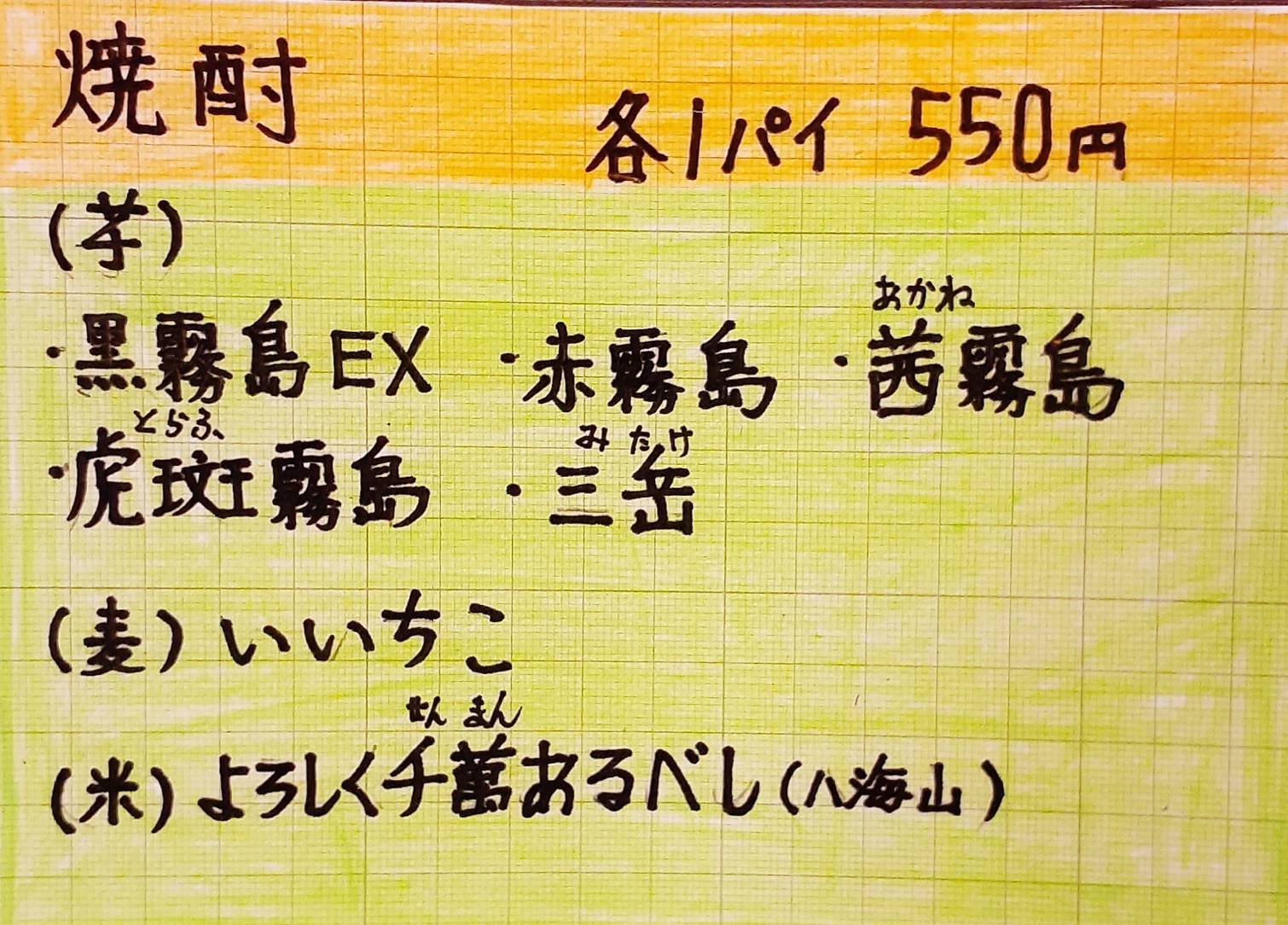 メニュー